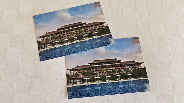 高雄圓山大飯店的明信片超漂亮!中景遠景和近景都有了!