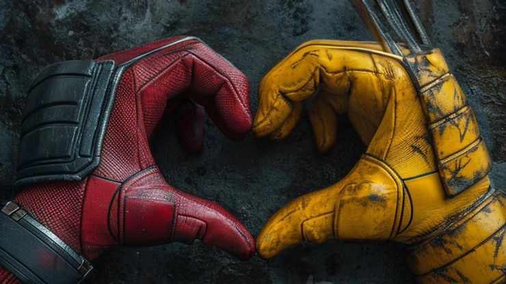 Deadpool Loves Wolverine on New Deadpool & Wolverine Valentine's Day Poster