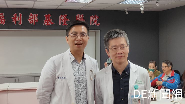 基隆醫院腎臟科主任林吳烜(圖右)開辦減重整合門診，為民眾健康把關。(記者曾金萬/攝)