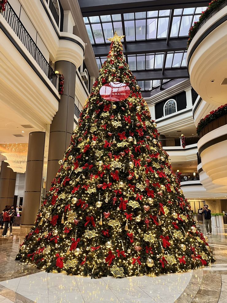 台北君悅大廳的聖誕樹