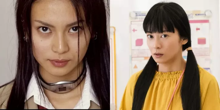 柴咲幸（左）《大逃殺》飾演飾演相馬光子（右）電視劇《35歲的少女》劇照（圖片來源：網路）