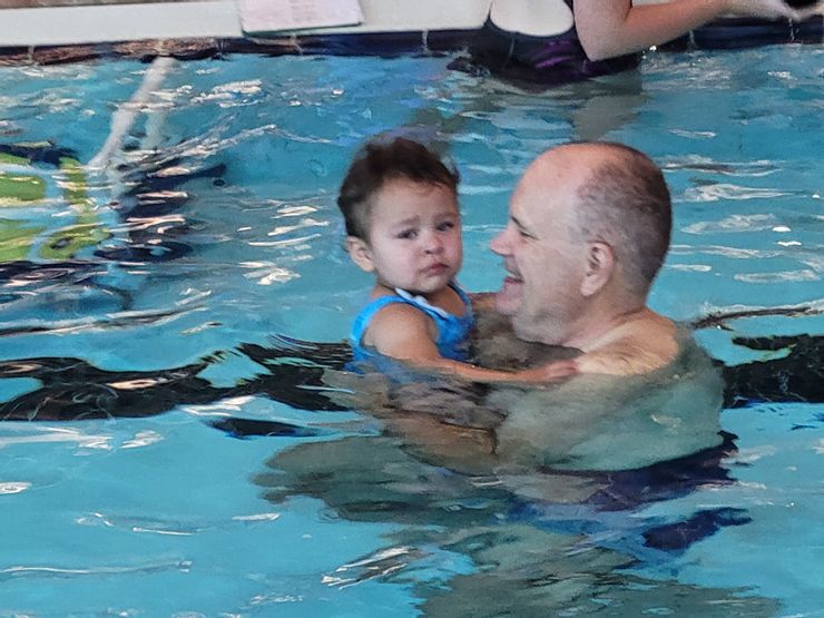 Grandpa,我不要在水裏啦！