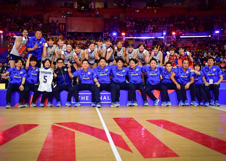 勇奪VNL銀牌的日本女排（圖片來源：日本排球協會）