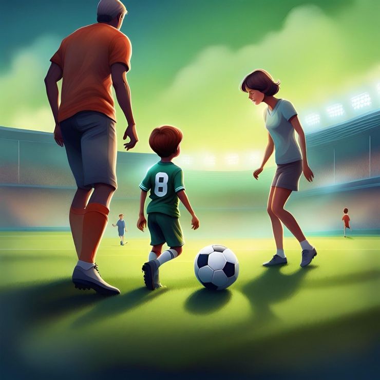 父母在孩子小學一年級開始讓他參與社區的足球俱樂部，每個周末的下午都帶著小孩到綠油油的草皮上踢球