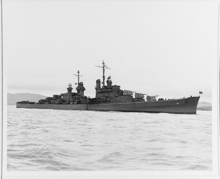 聖地牙哥號輕巡洋艦,來自海軍歷史和遺產指揮部照片。