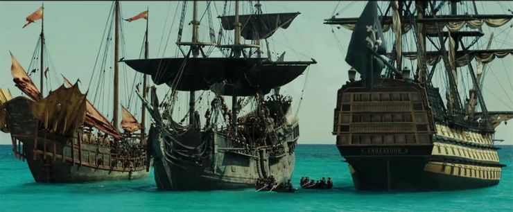 神鬼奇航裡的經典海盜船