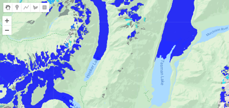 圖7 塔斯曼冰川