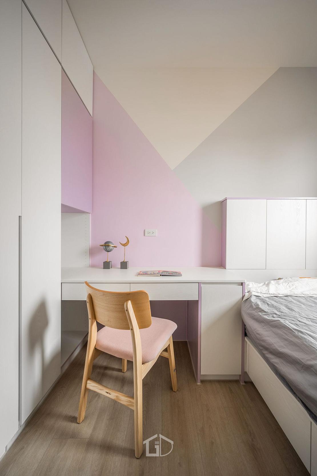 跳出單調,撞出風格:視覺創意的跳色與撞色 矩設計|臥室