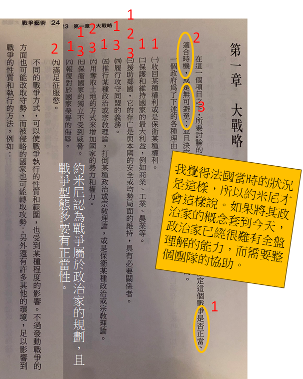 《戰爭藝術》,麥田。約米尼著,紐先鍾譯。