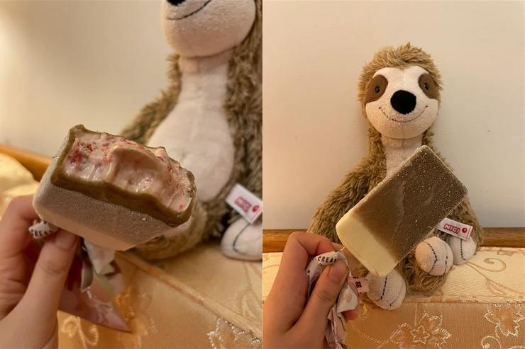 古娃娃 紅水烏龍草莓奶蓋雪糕 49/枝