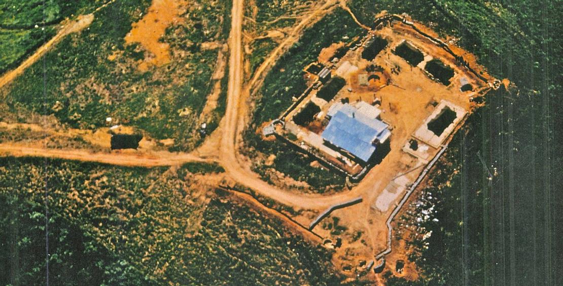 法國碉堡,其高度略高賦予北越很大優勢。