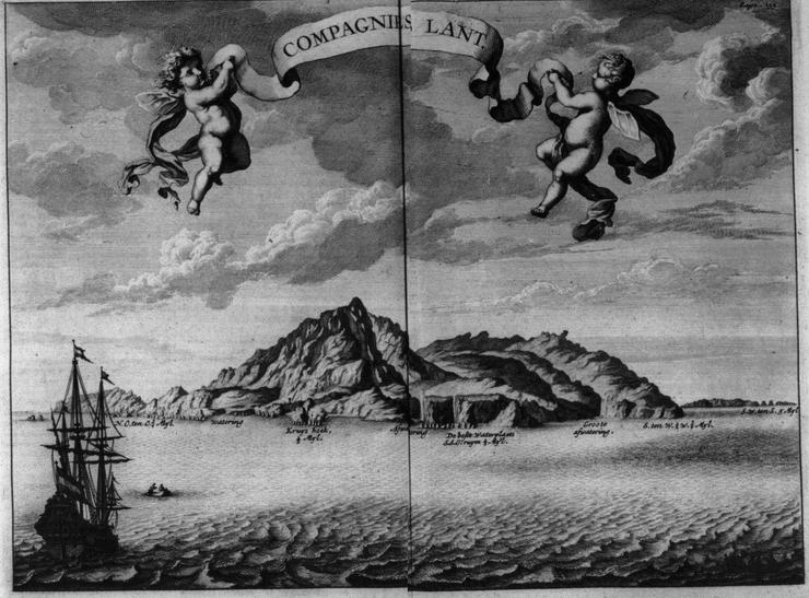 Noord en Oost Tartarye 第三版中的 Compagniesland 版畫