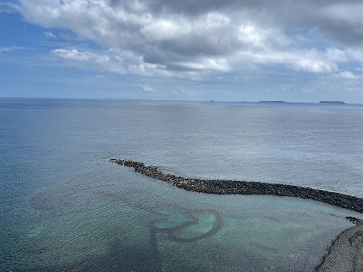 雙心石滬為澎湖最著名的景點之一。Photo by Cripsyen